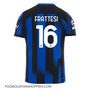 Inter Milan Davide Frattesi #16 Hjemmebanetrøje 2023-24 Kortærmet